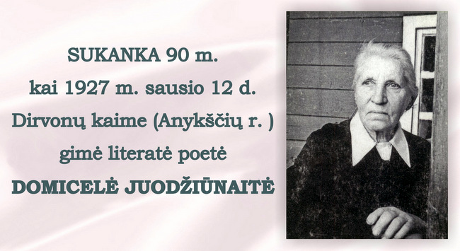 D. Juodžiūnaitės sukaktis.